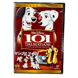 Walt Disney 101 Dalmatians 2-Disc 2008 Platinum Edition DVD New Factory Sealed